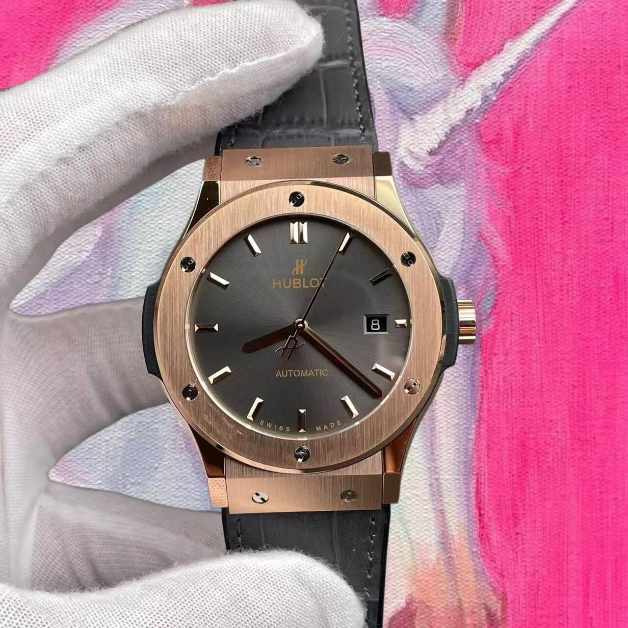 HB廠 高仿宇舶Hublot Classic Fusion 經典融合 玫瑰金灰盤 42mm